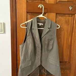 CAbi Taupe Knit Vest